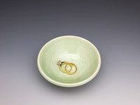 very small green bowl, phone, 221441
